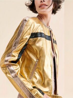 Fast Lane Metallic Moto Jacket We the Free by Free People